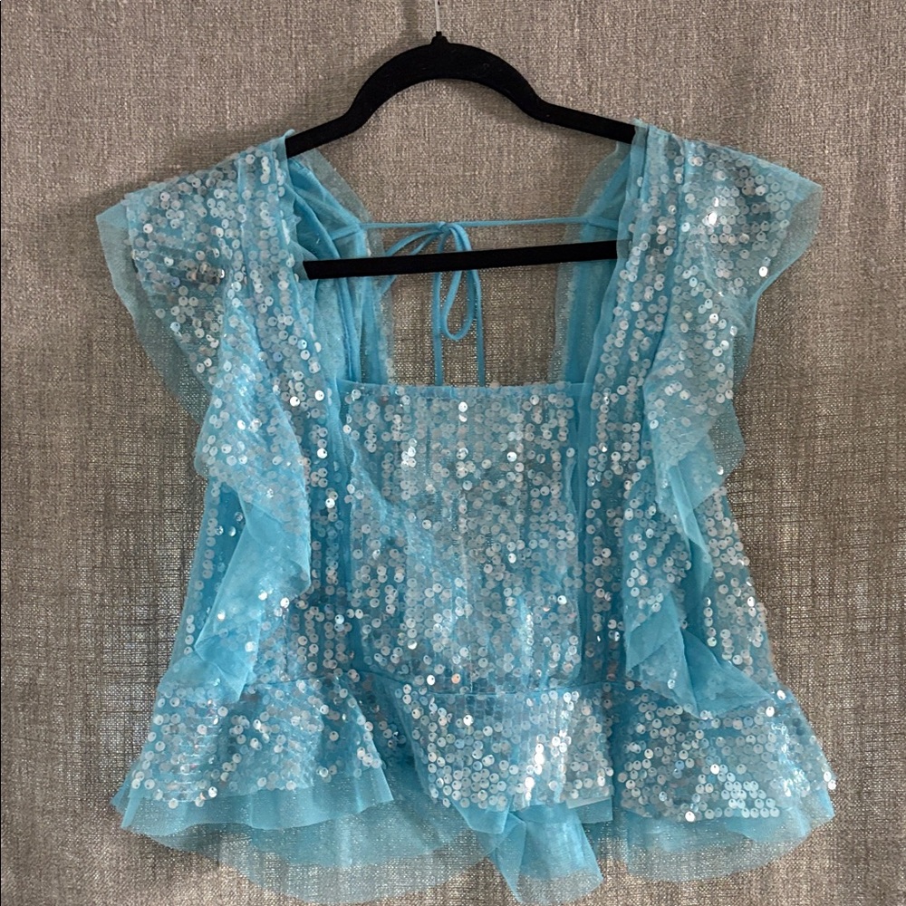 NWOT - Precious flowy sequin top - fairy goddess 2026!